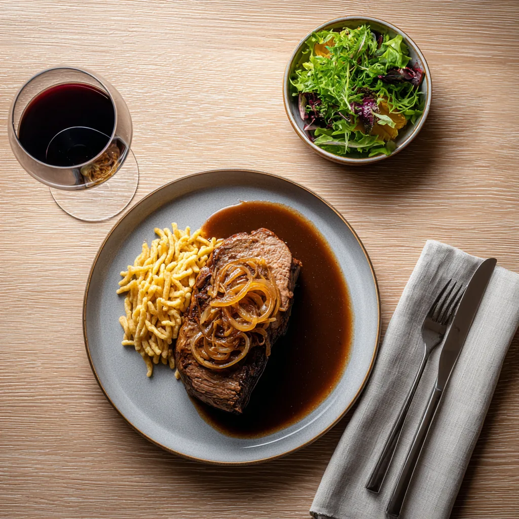 Zwiebelrostbraten im Bibersfelder Besen